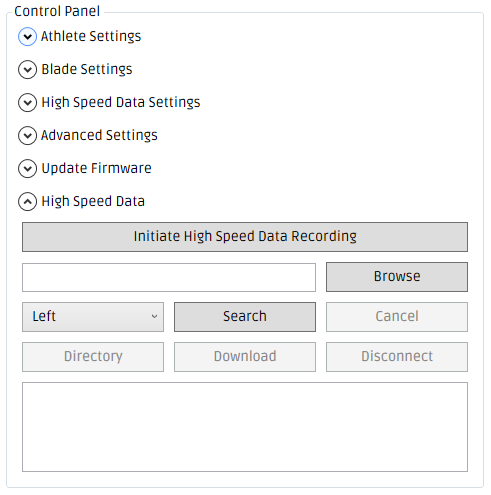 Expand the High Speed Data tab